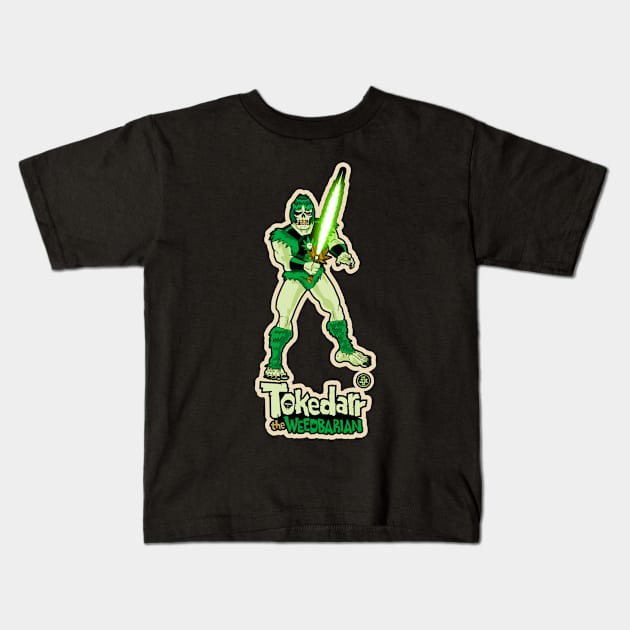 Tokedarr The Weedbarian Kids T-Shirt by HEJK81